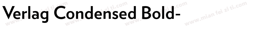 Verlag Condensed Bold字体转换
